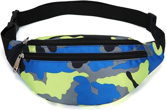 Fanny Pack for Men & Women, Fashion Waterproof Waist Packs with Adjustable Belt, Casual Bag Bum Bags for Travel Sports Running.