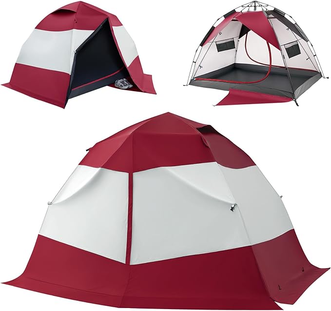 Camping Tent 2 Person, Waterproof & Blackout Double Layer Pop Up Outdoor Tent for Park, Picnic, Travel, Portable and Easy Setup