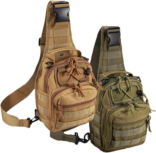 Tactical Shoulder Bag,1000D Outdoor Military Sling Daypack Backpack