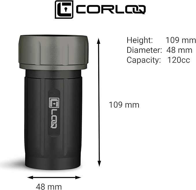 EDC120 Rugged Waterproof EDC Survival Tactical Storage Container, Zytel