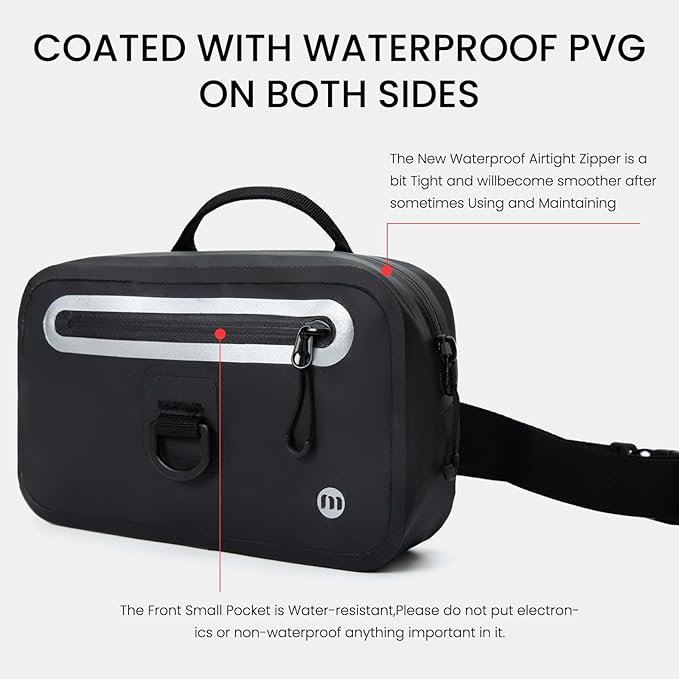 Floating Waterproof Fanny Pack with Extra-Long Adjustable Belt – Secure Waterproof Belt Bag for Phone, Passport, and Wallet, Ideal for Swimming, Kayaking, Boating, Beach, Fishing, Waterpark
