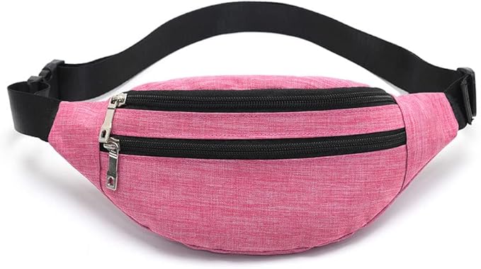 Fanny Packs for Women Men, Fashion Waist Pack Crossbody Bags Belt Bag with Adjustable Strap for Running Hiking Travel.