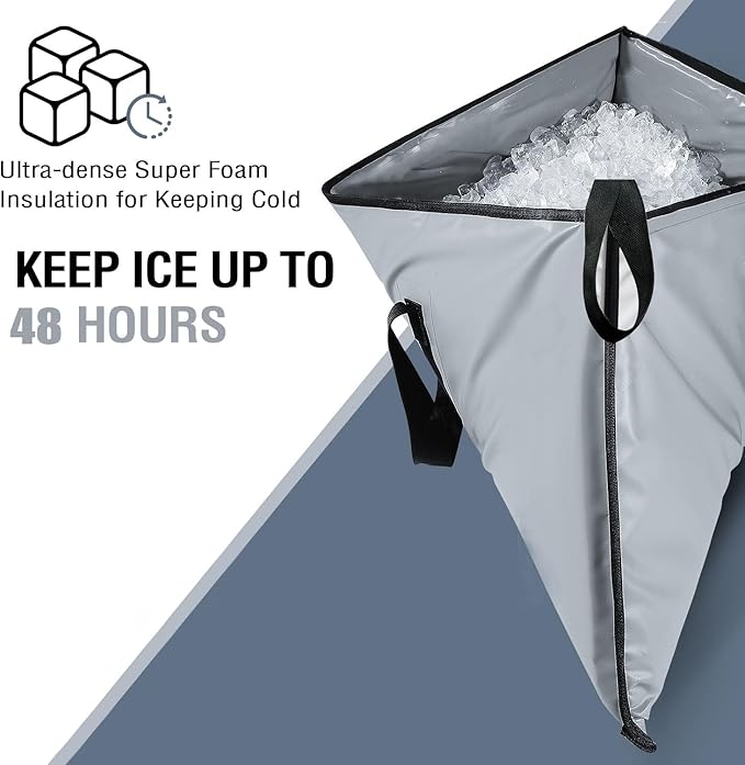 Buffalo Gear Insulated Fish Cooler Bag 40x18in 48x18in Leakproof Kill Bag Portable Waterproof Keep Ice Cold More Than 24 Hours
