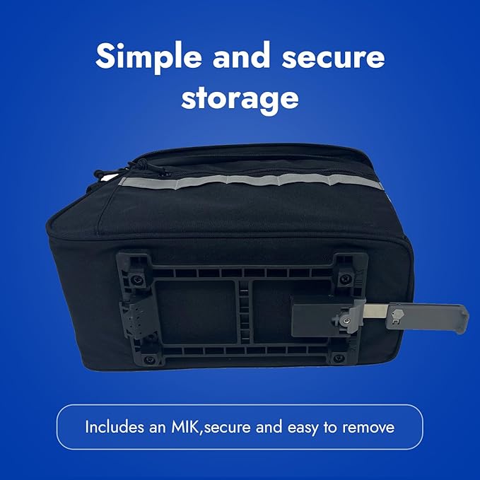 BIKASE Big Momma Bicycle Rack - Trunk Bag with MIK Attachment, Black