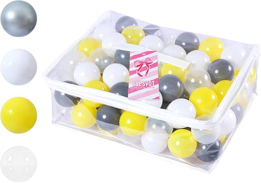 Ball Pit Balls Plastic Balls for Ball Pit Phathalate Free BPA Free Plastic Balls 100pcs 2.2" Set for Toddlers for Play Tent Tunnel