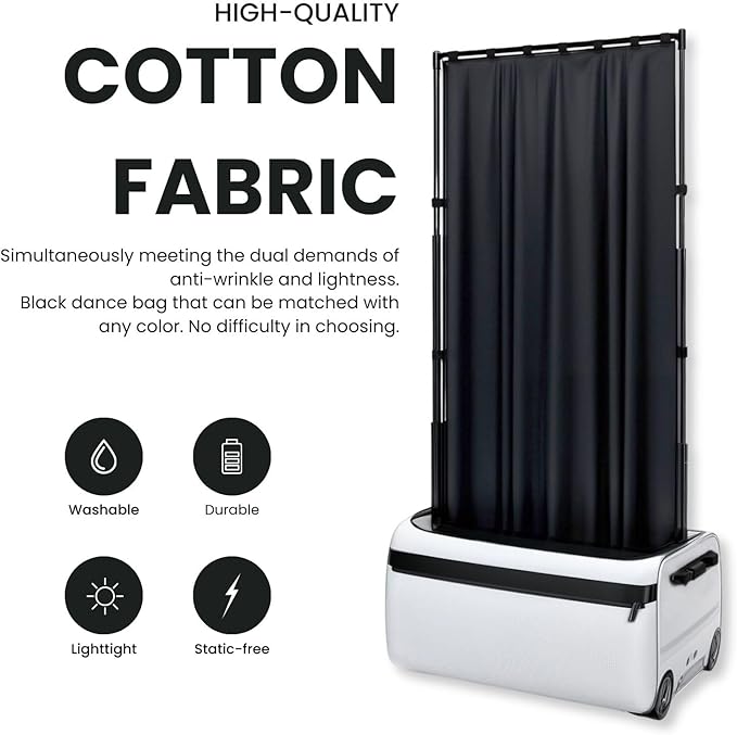 Privacy Curtain for Dance Bag, 59" x 31.5" Portable Dance Privacy Curtain, Dancer Accessories Privacy Partition Screen with Storage Bag,Backstage Changing Room Curtain for Competition & Rehearsal