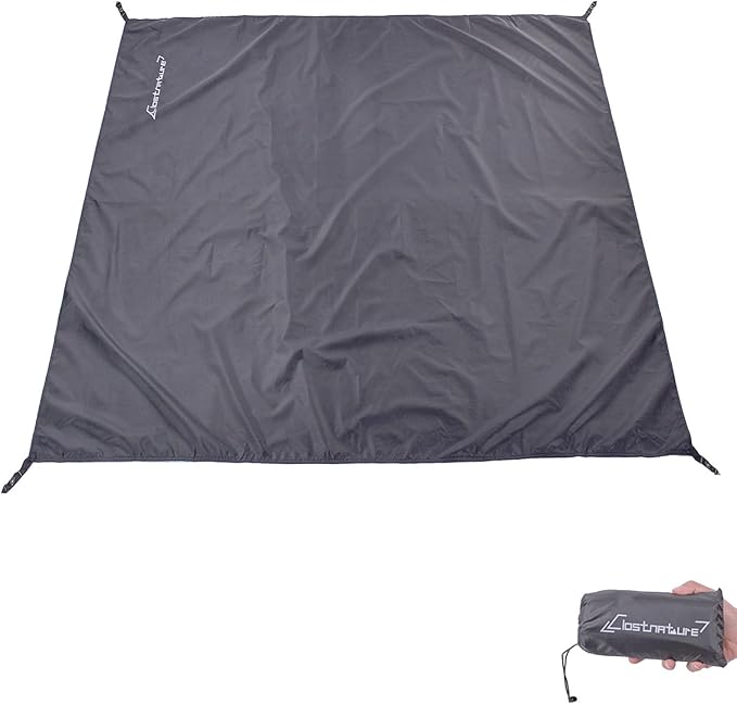 Clostnature Tent Footprint - Waterproof Camping Tarp, Heavy Duty Tent Floor Saver, Ultralight Ground Sheet Mat for Hiking, Backpacking, Hammock, Beach - Storage Bag Included