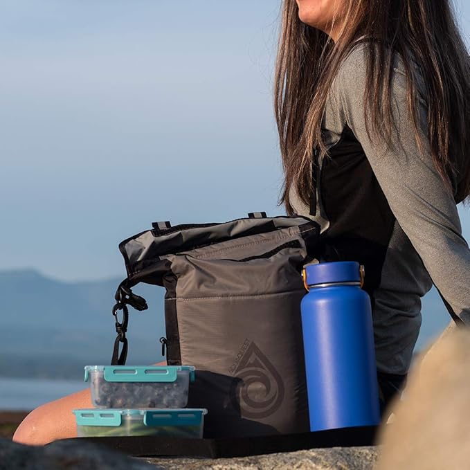 Aqua Quest Ice Cave Insulated Dry Bag - 5L & 12L Cooler Drybag - Waterproof, Lightweight, Compact - Grey, Blue, Black