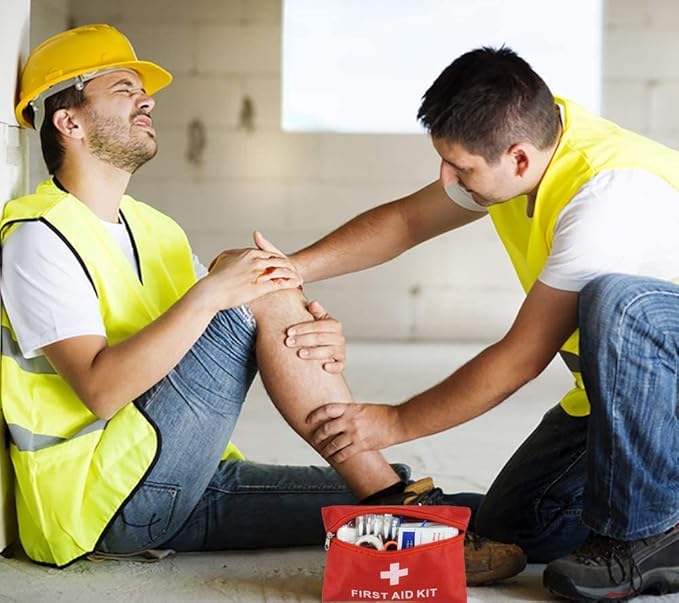 AOUTACC 12 Pack First Aid Kit Empty Bag, Travel Empty First Aid Kit Pouch Bag for Emergency at Home, Office, Car, Outdoors, Boat, Camping, Hiking(Bag Only)