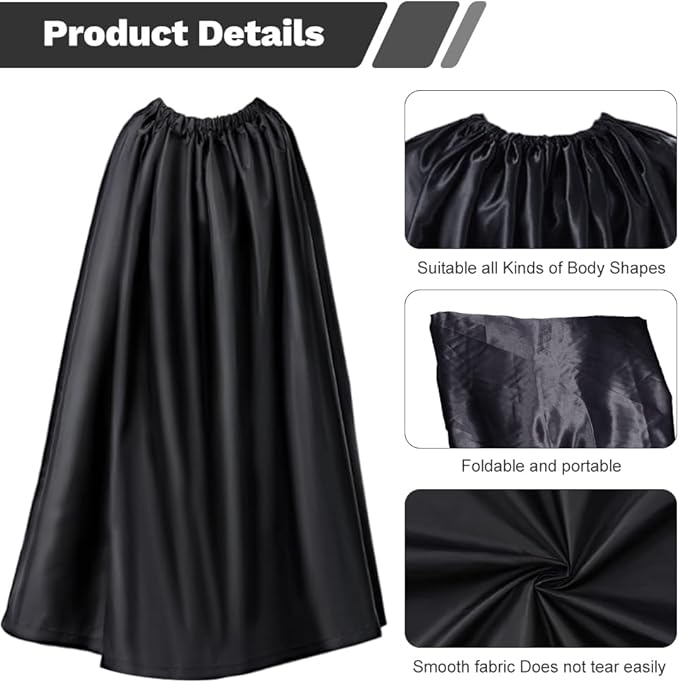 Portable Changing Room,Changing Tent,Satin Instant Dressing Room,Privacy Shelters,for Beach Car Boating Taking Photo(Black)