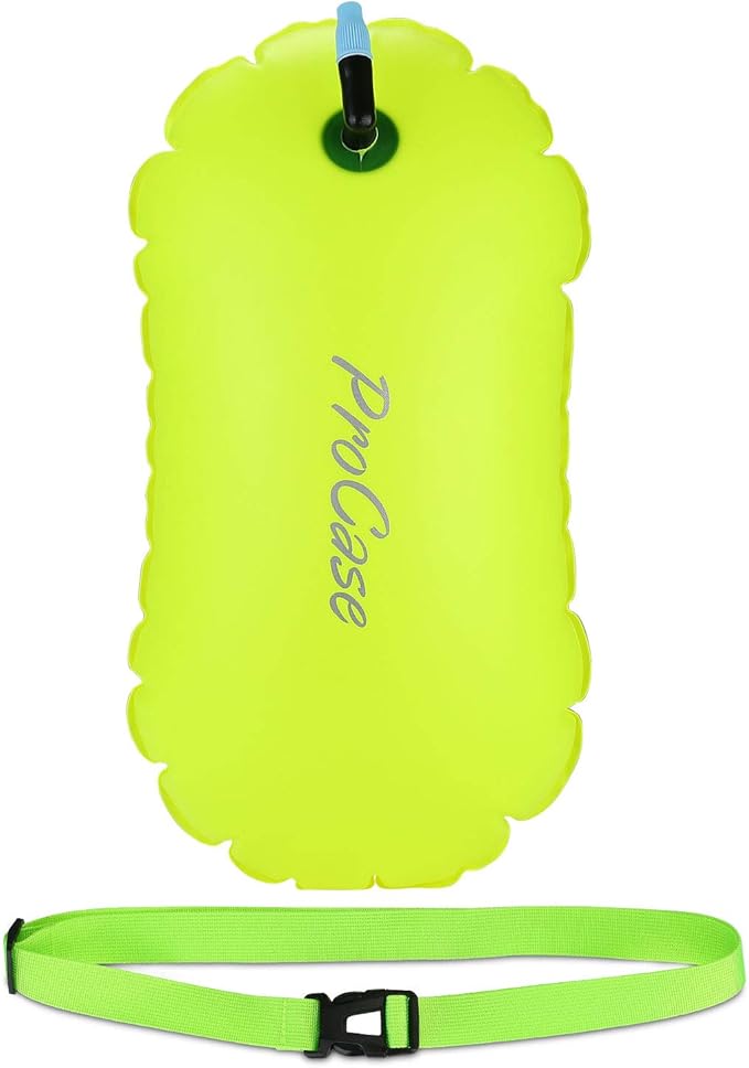 JOTO Waterproof Phone Pouch up to 7.0" Bundle with Swimming Bubble Safety Float with Adjustable Waist Belt