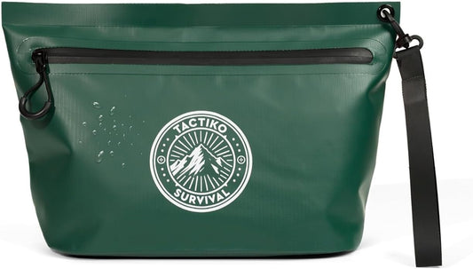 Tactiko Heavy-Duty 2L Splash Water Resistant Zipper Pouch - Hold-All Organizer for Dry Bags, Travel Bags