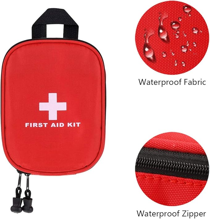 AOUTACC Nylon First Aid Kit Empty, Travel Empty First Aid Kit Pouch Bag for Emergency at Home, Office, Car, Outdoors, Boat, Camping, Hiking(Bag Only)