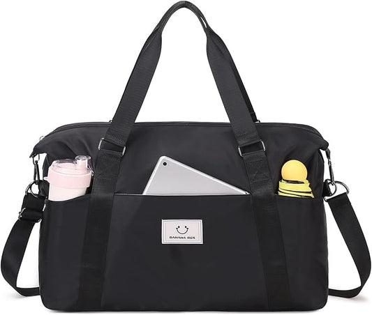 Gym bag for Women, Travel Duffel Bags with Trolley Sleeve, Weekender Overnight Bag, Carry on Tote Bag Dance Bag
