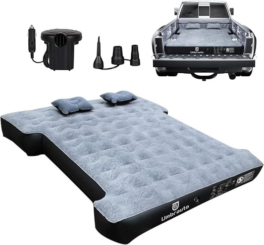 Umbrauto Truck Bed Air Mattress for 6-6.5ft Full Size Short Truck Beds, Inflatable Mattress with Pump, Pick Up Bed Air Mattress for Truck Tent Camping