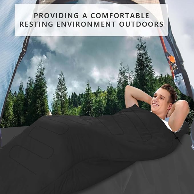 OBTANIM Camping Sleeping Bags Portable Waterproof Sleeping Bag for Adults Kids 4 Seasons Winter, Fall, Spring, Summer Backpacking Hiking Camping Mountaineering Indoor Outdoor Use