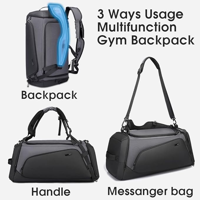 BANGE Gym Sports Duffel Backpack for Man & Women…