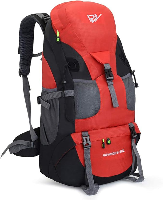 50L Hiking Backpack, Waterproof Lightweight Daypack for Outdoor Camping Travel