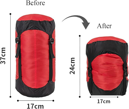 Compression Stuff Sack, 5L/8L/18L/25L/35L Lightweight Sleeping Bags Storage Compression Sack, More 40% Storage for Camping, Hiking, Backpacking Trip