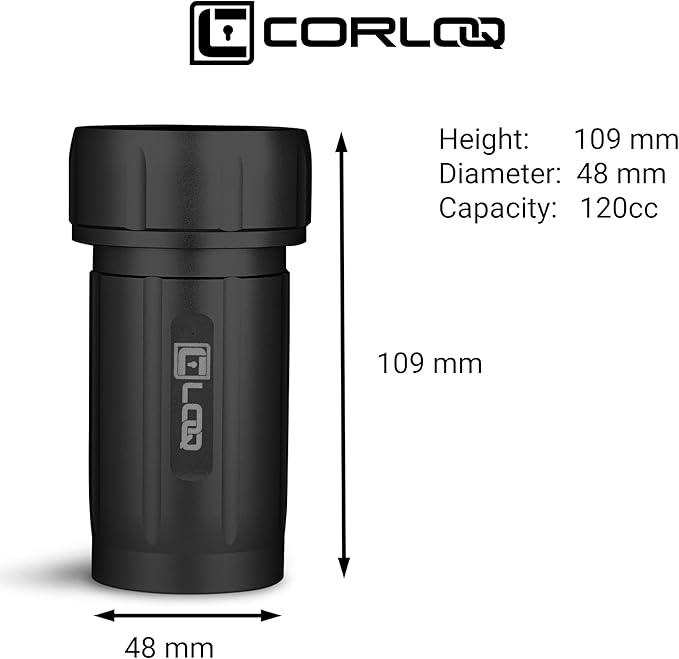 EDC120 Rugged Waterproof EDC Survival Tactical Storage Container, Zytel