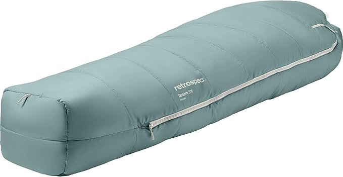 Retrospec Dream Sleeping Bag - 5, 15, 30 Mummy for Camping, Insulated Cold Weather, Lightweight Stuff Sack, Water-Resistant, Adjustable Draw Cords, Adult