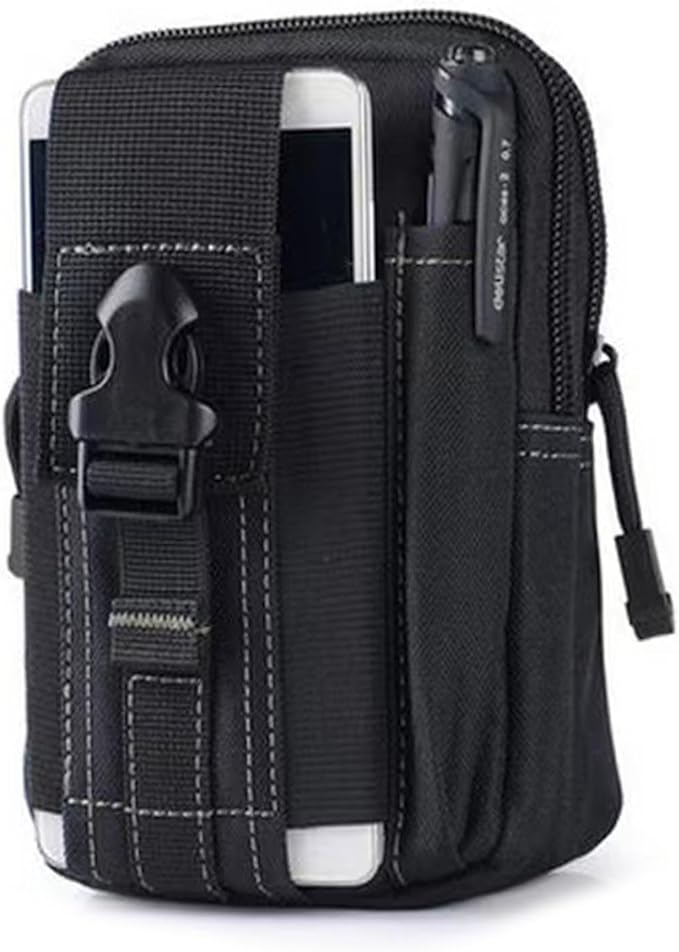 Tactical Molle Pouch, Universal EDC Waist Bag Pouches, Outdoor Belt Bags Gear Tool Gadget Pocket with Cell Phone Holster