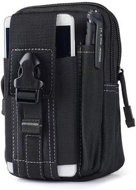 Tactical Molle Pouch, Universal EDC Waist Bag Pouches, Outdoor Belt Bags Gear Tool Gadget Pocket with Cell Phone Holster