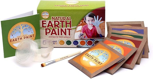 The Natural Earth Paint Kit | Non- Toxic | Made for Kids | Vegan | 6 Bright Colors | All Ages