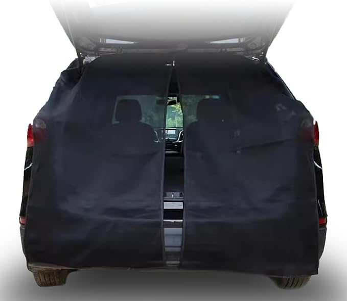 Car Tailgate Mesh Screen for SUV Camping, Bug Screen for Car, Magnetic Mosquito Net, Camping Car Tail Tents（SUV MPV Size: XL）