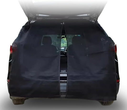 Car Tailgate Mesh Screen for SUV Camping, Bug Screen for Car, Magnetic Mosquito Net, Camping Car Tail Tents（SUV MPV Size: XL）
