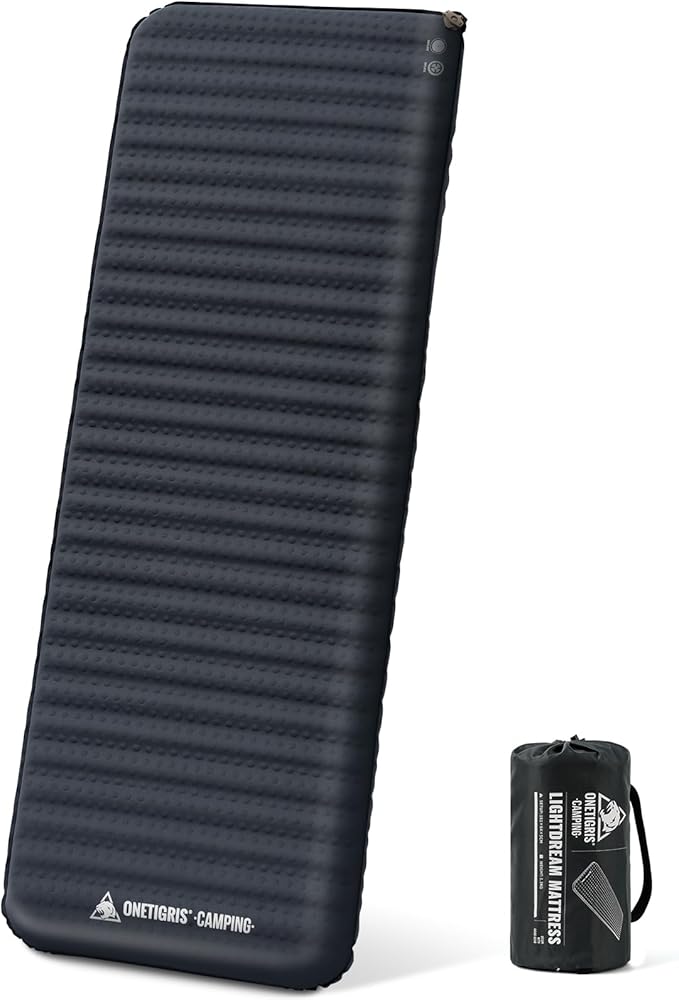 OneTigris LIGHTDREAM Sleeping Pad Self-Inflating Foam Mat Mattress for Camping Backpacking Trekking Car Trips Travels