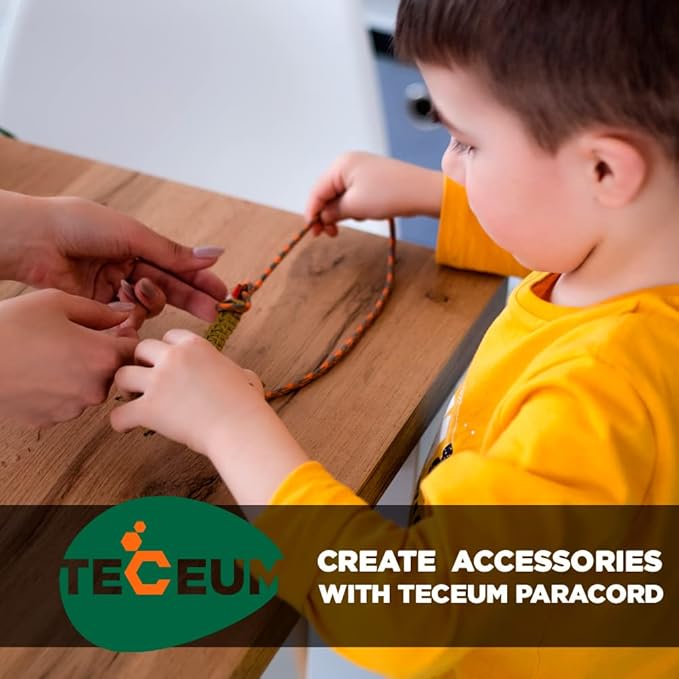 TECEUM Heavy Duty Rope 1000 – 1000ft / 200ft / 100ft / 50ft – 40+ Colors – Utility Rope for Survival & Camping Gear – Nylon String, Camping Rope, para Cord, Utility Nylon Rope, Tent Cord