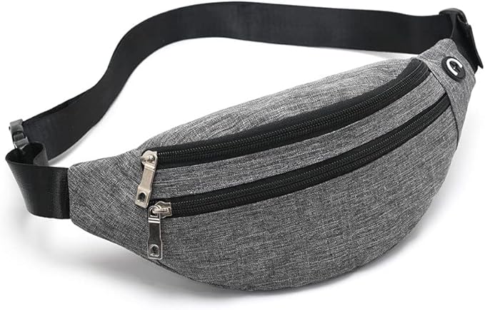 Fanny Pack for Men & Women - Waterproof Waist Bag Pack with Adjustable Strap for Travel Sports Running.