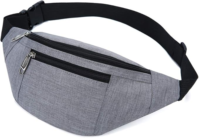 Fanny Pack for Men & Women, Fashion Waterproof Waist Packs with Adjustable Belt, Casual Bag Bum Bags for Travel Sports Running.