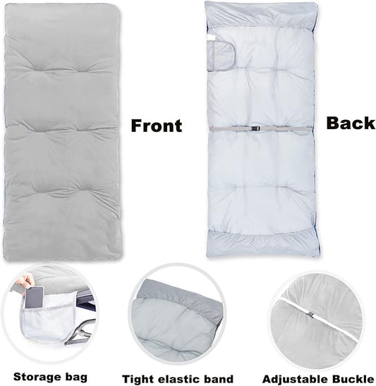 Gehannah Thick Camping Sleeping Pad, Soft Comfortable Microfiber Camping Cot Pads for Adults, Lightweight Foldable Sleeping mats for Traveling Hiking Backpacking Traveling