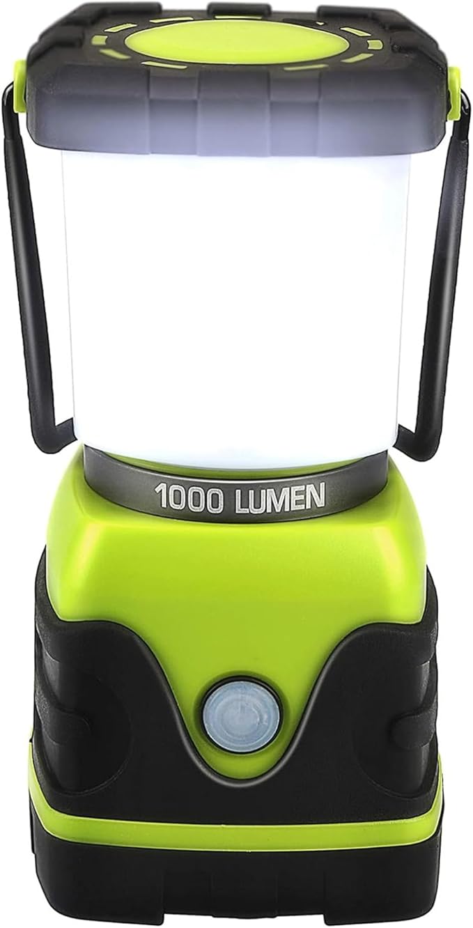 Tahoe Trails LED Camping Lantern, Battery Powered Bright LED Lantern with 1000LM, IPX4 Waterproof Tent Light, Perfect Camping Flashlight for Hiking, Camping, Hurricane, Emergency, Survival Kits, Home