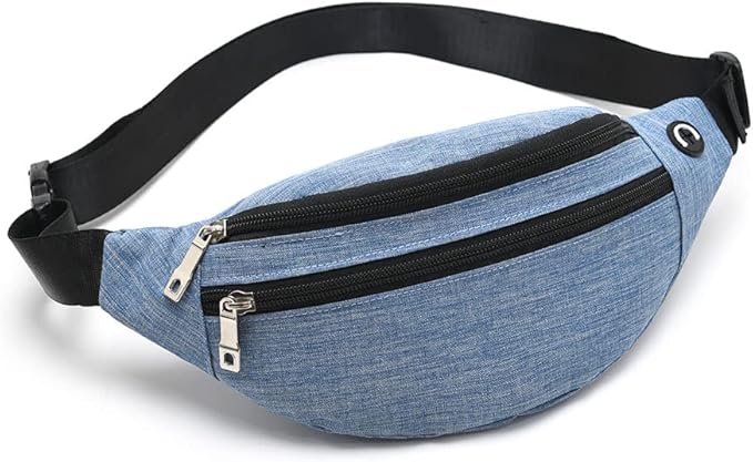 Fanny Pack for Men & Women - Waterproof Waist Bag Pack with Adjustable Strap for Travel Sports Running.