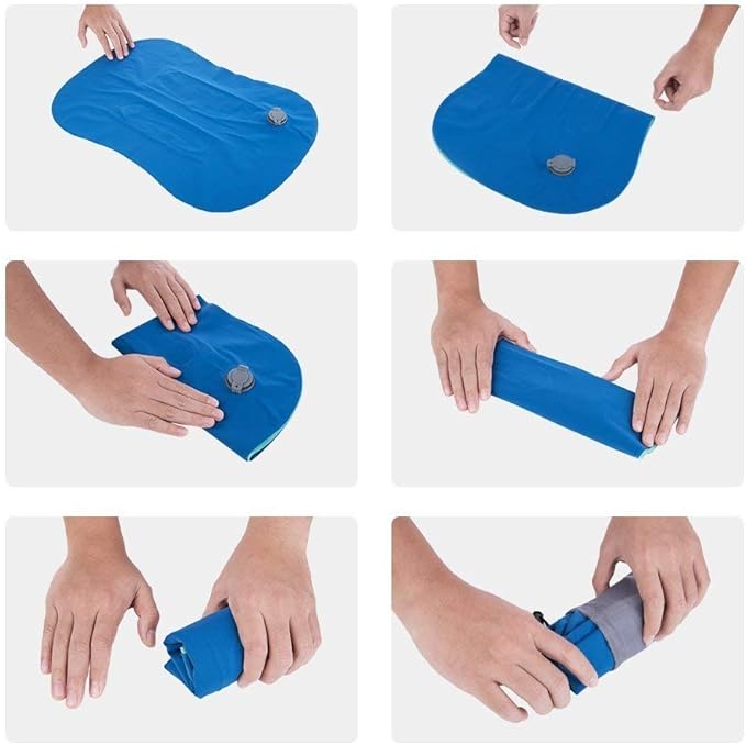 SUNYAO Ultralight Inflatable Camping Pillows - Compressible, Compact, Inflatable, Comfortable, Ergonomic Pillow for Neck & Lumbar Support While Camping,Backpacking,Hiking