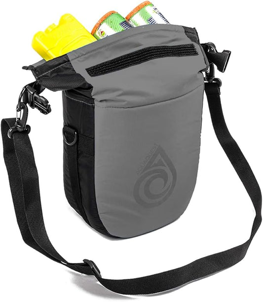 Aqua Quest Ice Cave Insulated Dry Bag - 5L & 12L Cooler Drybag - Waterproof, Lightweight, Compact - Grey, Blue, Black