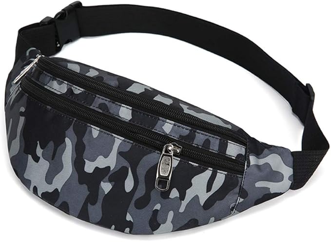 Fanny Pack for Men & Women, Fashion Waterproof Waist Packs with Adjustable Belt, Casual Bag Bum Bags for Travel Sports Running.