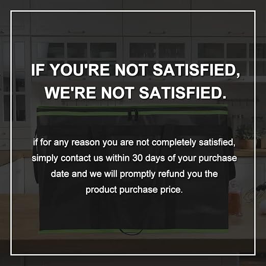 Bodaon 3-Pack Insulated Food Delivery Bag, XXX-Large Meal Grocery Tote Insulation Bag for Hot/Cold Food, Commercial Cooler/Thermal Bags, Large Capacity Reusable Warming Bag, Black with Green Edge