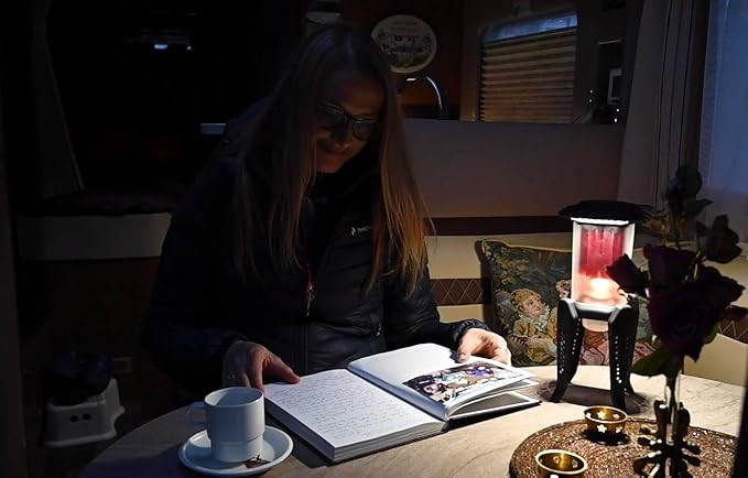 Thermoelectric Oil Lantern; Converts Heat into Electricity to Power Bright LED Lights. For Camping, Power Outages, Reading and Hiking