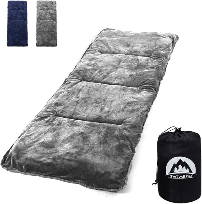 Sleeping Cot Pads (75" x 28") with Elastic Straps Portable for Outdoor & Hiking, Cotton Soft Thick Camping Cot Pad,Waterproof