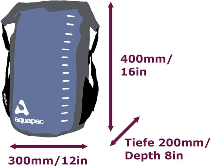 Aquapac Heavyweight 28L Waterproof Toccoa Backpack, UK Made, Travel Essential, 5 Year Warranty, Hiking, Mountain Biking