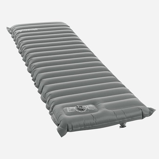 EighteenTek Sleeping Pad Mat Camping Sleeping Pad, Thick 4 Inch Camp Mattress Pad, Built-in Foot Pump Fast Self Inflating Sleeping Pad Backpacking for Hiking Ultralight