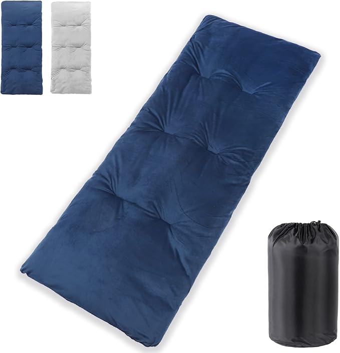 Sleeping Cot Pads (75" x 28") with Elastic Straps Portable for Outdoor & Hiking, Cotton Soft Thick Camping Cot Pad,Waterproof