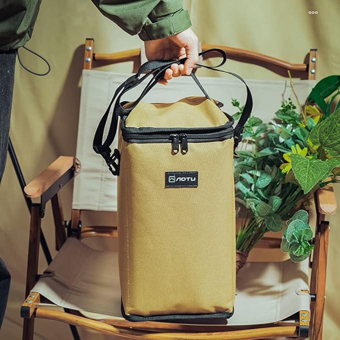 Camping Lantern Storage Bag for Outdoor Gear - Carrying Case for Canister, Gas Tank