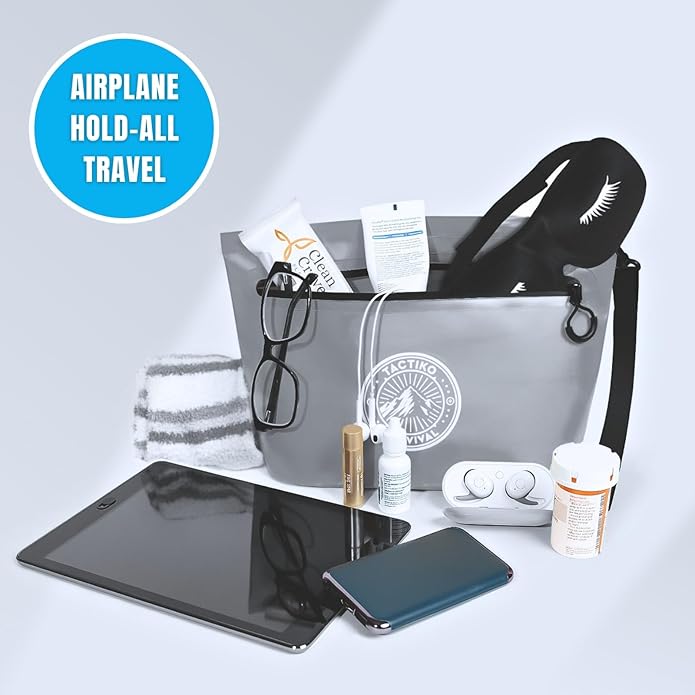 Tactiko Heavy-Duty 2L Splash Water Resistant Zipper Pouch - Hold-All Organizer for Dry Bags, Travel Bags