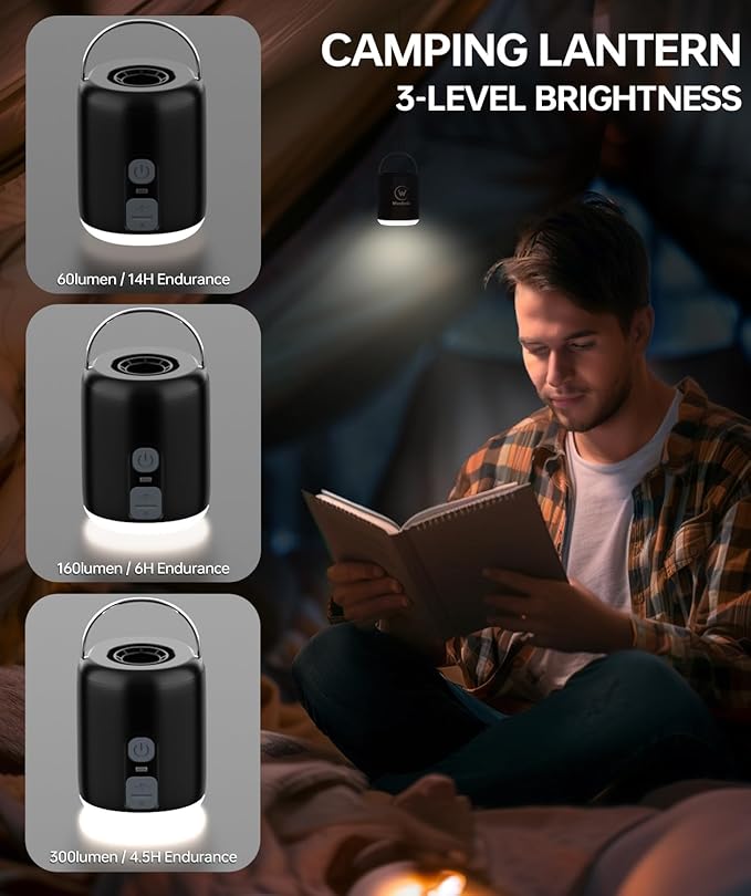 Mini Air Pump for Inflatables, Tiny Electric Air Pump 4.5kPa with Camping Lantern and Magnetic Adsorption,Rechargeable Travel Air Pump for Air Mattress,Sleeping Pad,Pool Float,Swimming Ring