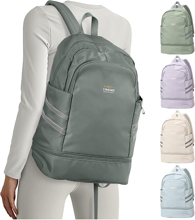 Coofay Gym Backpack for Women - Waterproof, Lightweight, Large Travel & Sports Gym Bag with Shoe Compartment